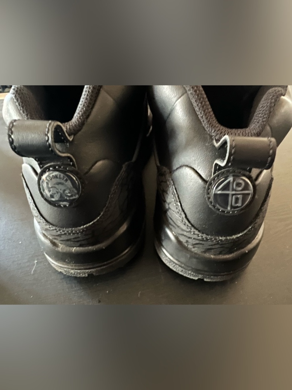 Black high top Air Jordans - Picture 6 of 8
